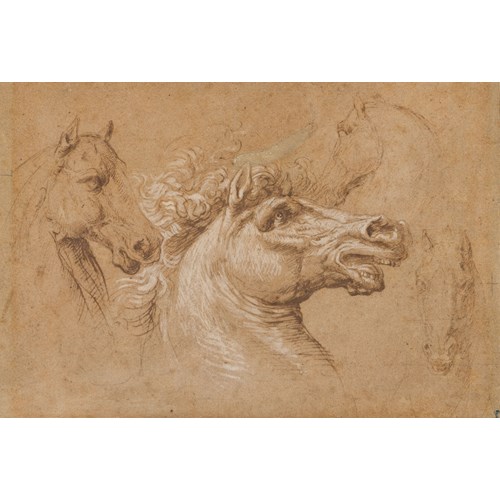 Four Studies of the Heads of Horses
